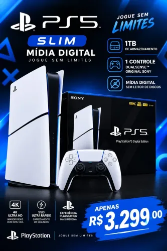 PS5 Slim 1TB Mídia Digital