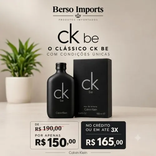 Perfume CK Be Calvin Klein 100ml - Promoção