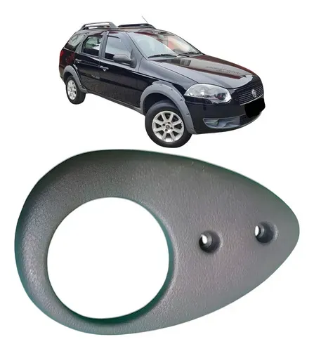 Acabamento Lateral Banco Direito Fiat Palio Weekend 2008 1.4 Cinza-escuro