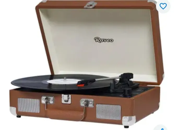 Vitrola Toca Discos HI FI Raveo Sonetto Chrome, Vinyl, Bluetooth, USB, Aux, Marrom - 26401