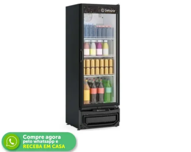 Refrigerador 410L Preto Gelopar 220v
