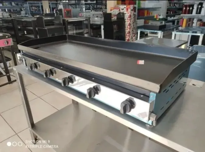 chapa a gás 1m com 4 queimadores 