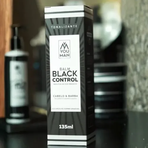 Balm Barba Youman Escurecedor Gradual Preto ou Castanho
