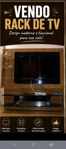 Rack com painel