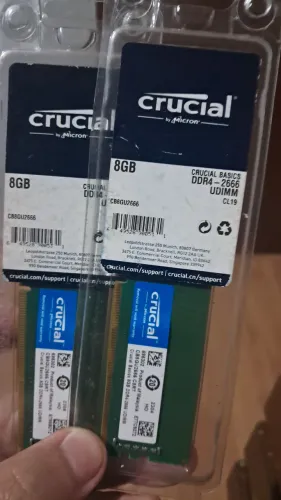 Memória ddr4 16gb crucial
