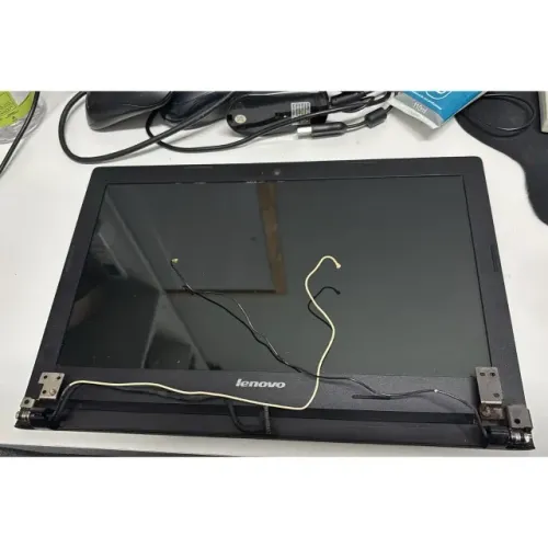Tela completa (carcaça + moldura + LCD 14" + dobradiças + cabos de antena) notebook Lenovo
