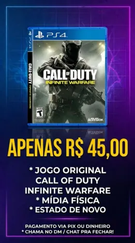 JOGO MÍDIA FÍSICA PS4 - CALL OF DUTY: INFINITE WARFARE