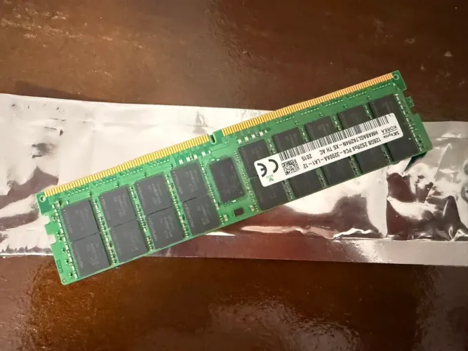 Memória ram ecc 128gb 2666hz, 1 pente
