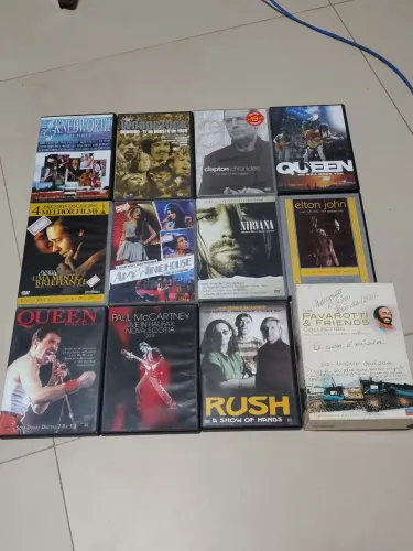 Dvds e cds de música diversos rock, mpb e etc