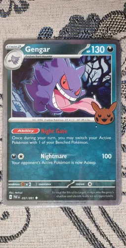 Carta Original Gengar 057/091 símbolo especial do Trick or Trade
