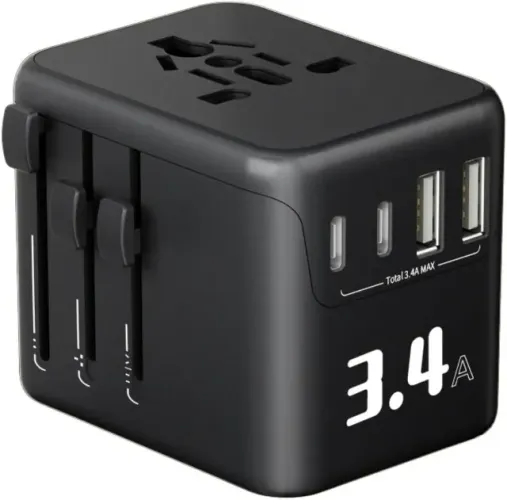 Adaptador Universal de Viagens model :606-3.4A-2U2C