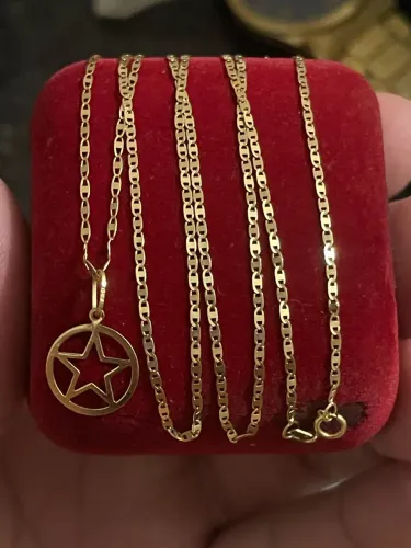 Colar de ouro Piastrine masculino