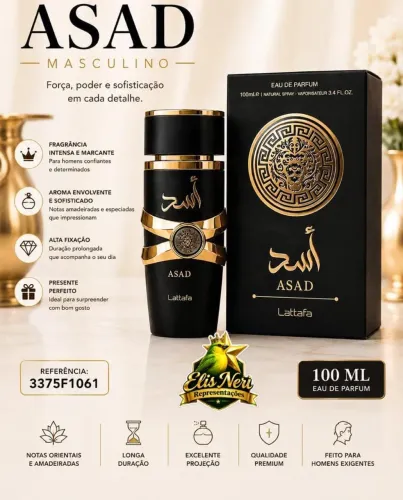 Perfume Asad Preto - 100ml Original ?