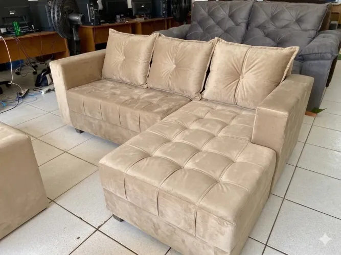 Sofá chaisse entrega grátis