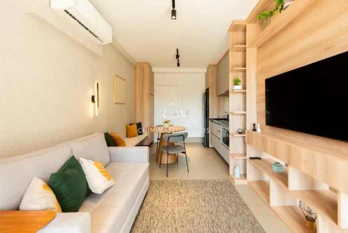 Estúdio para alugar em Campinas, Cambuí, com 1 suíte, com 42 m², MM536