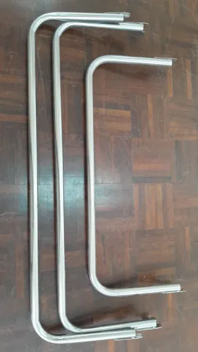 3 araras cromadas para cremalheiras para lojas