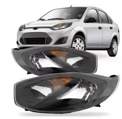 Farol ford fiesta mascara negra 2011 2012 2013 2014