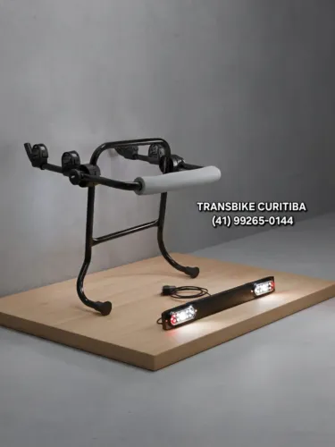 Suporte Transbike Porta Malas + Sinalizador de Placa Atendimento Local Curitiba