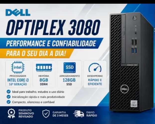 Cpu Dell Optiplex 3080 décima geração