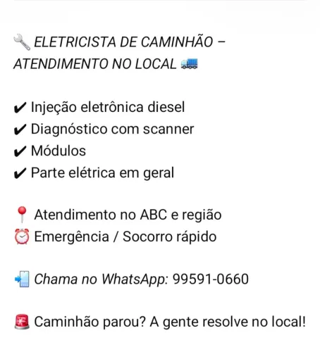 Caminhões serviços 