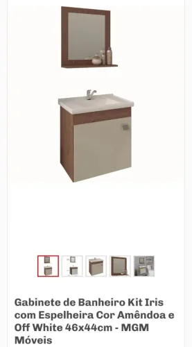 Armário para banheiro com pia + Sanitário com caixa acoplada - NOVOS, NUNCA USADOS