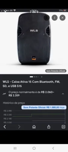 Vende-se caixa ativa 15' nova urgente