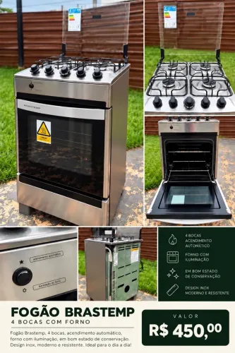 VENDO FOGÃO INOX