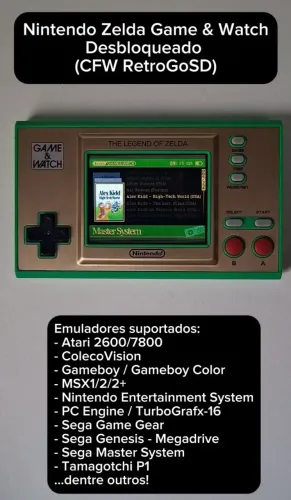 Zelda Game & Watch desbloqueado para emulação 