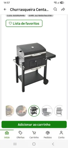 Vendo churrasqueira muito nova. Só usei uma vez. Ela é de rodinha e bafo. Comprei na leroy
