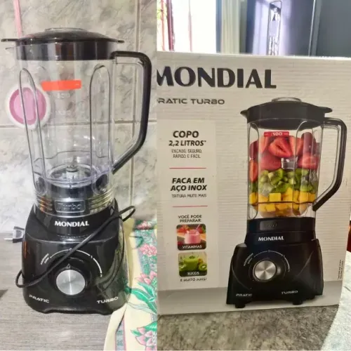 Liquidificador Mundial turbo- preto