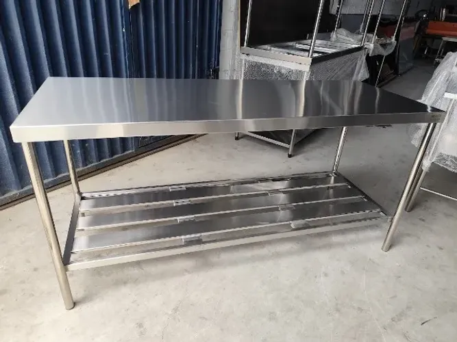 Bancada Inox 2,20m Cozinha Industrial Profissional