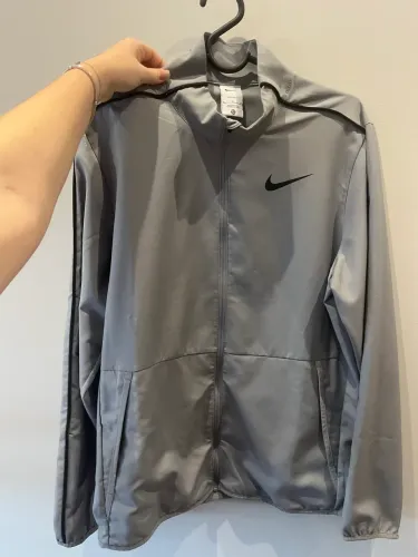 corta vento blusa dri-fit nike cinza original