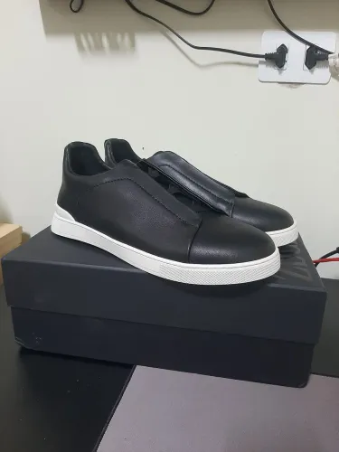 Tênis Zegna Triple Stitich Black
