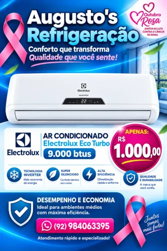 Vendo ar condicionado Electrolux eco turbo 9.000 btus