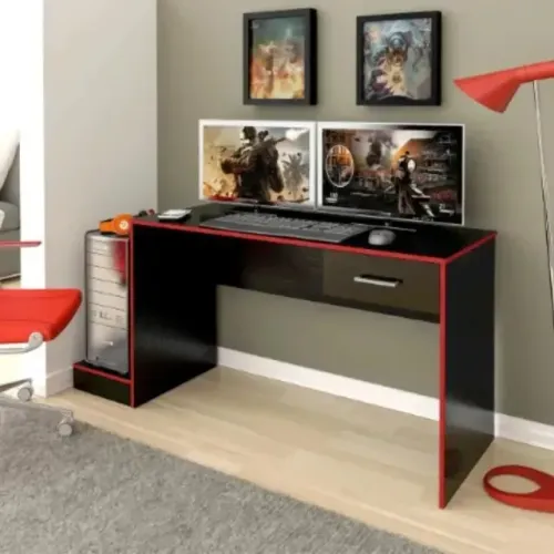 Mesa gamer vermelho com preto PAGAMENTO NA ENTREGA