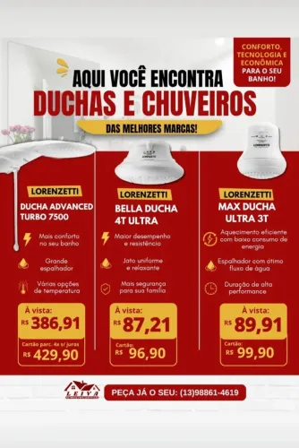 Ducha e Chuveiros Lorenzetti