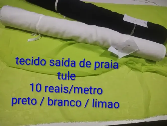 Tecido tule para saída de praia