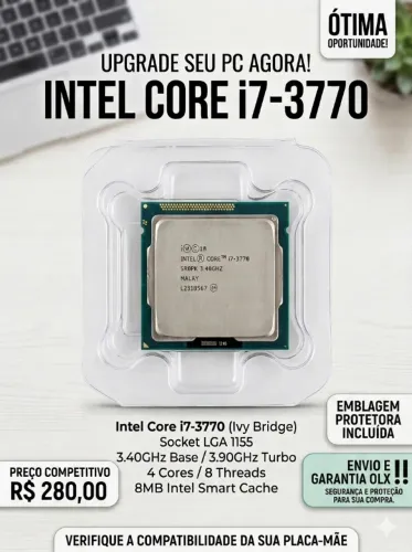 Processador Intel Core I7-3770 3.40ghz (turbo 3.90ghz) LGA 1155