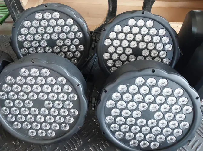 Par led 54 tri leds 4 unidades