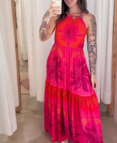 Vestido farm longo