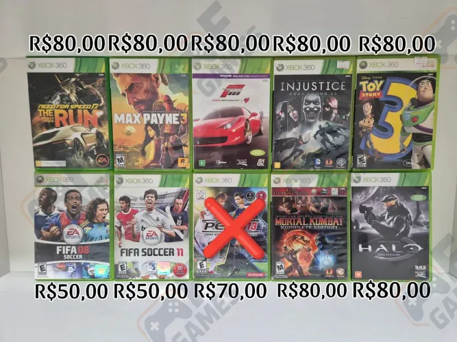 Jogos Xbox 360 Seminovos | Aceito Cartão!!!