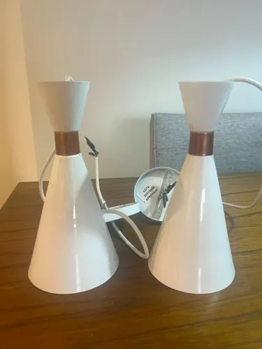 2 Luminárias Pendente Mini Pequim 24cm
