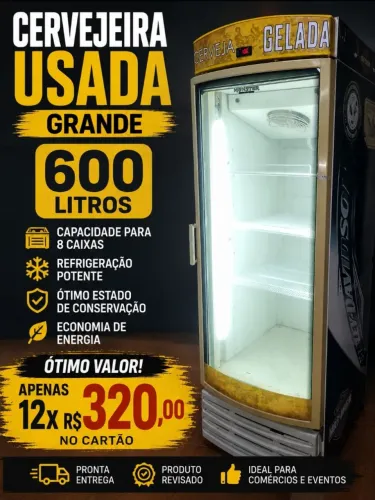 Cervejeira grande porta vidro ótimo valor 599 litros watsap * 