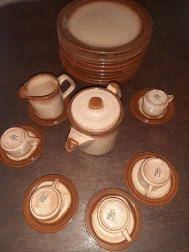 Conjunto se xícaras e pratos Gres oxford