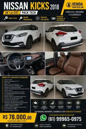 Nissan Kicks SL 1.6 16V Flexstar 5P Aut. 2018