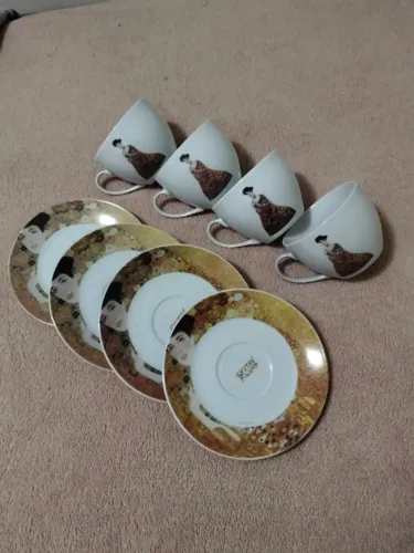 Conjunto de chá Coleção Caras - Retrato de Adèle Bloch-Bauer I de Gustav Klimt