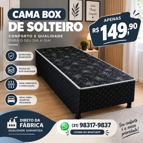 BASE DE CAMA BOX SOLTEIRO