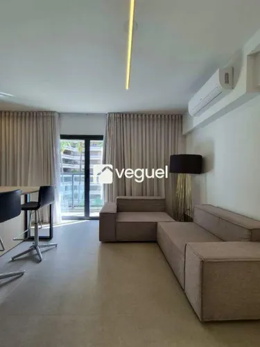Apartamento mobiliado de 50m² com 1 quarto para alugar no bairro Cambuí, Campinas/SP