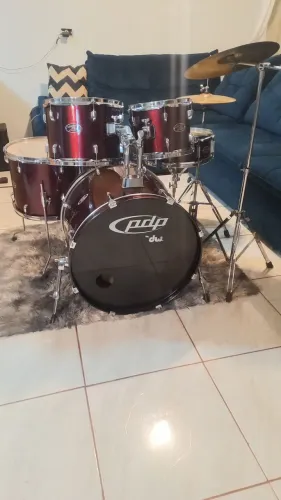 BATERIA ACÚSTICA PDP DW Z5 COMPLETA (PASSO CARTAO)