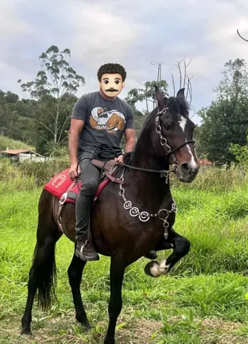 Garanhão Mangalarga Marchador Preto